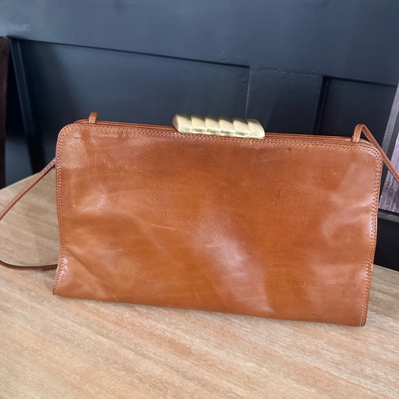 1970's Antonio Scepi for Bonwit Teller camel leather bag - Picture 3 of 8